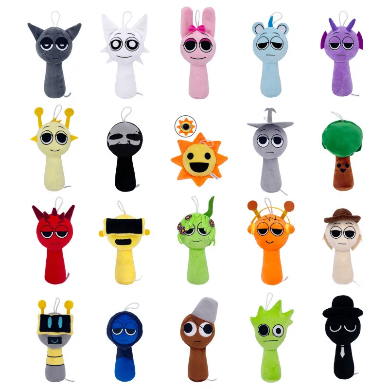 Sprunki 플러시 장난감 Sprunki Incredibox 플러시ie Sprunki 소프트 게임 만화 베개 어린이 생일 선물 인형 크리스마스 선물