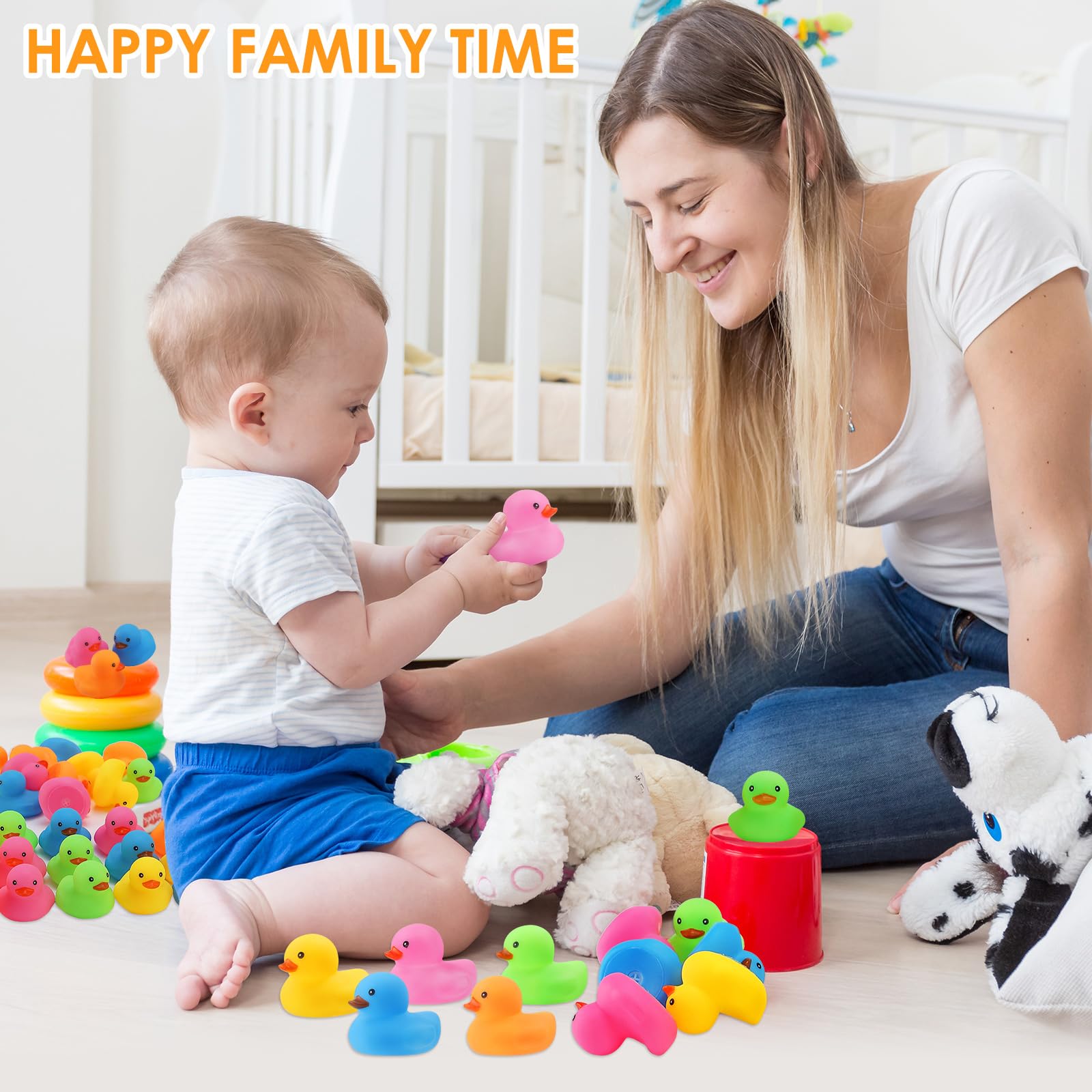 50/100/150 個ミニゴムアヒルマルチカラーバスアヒルバルクフロートアヒルのおもちゃシャワー誕生日パーティーの好意ギフト教室