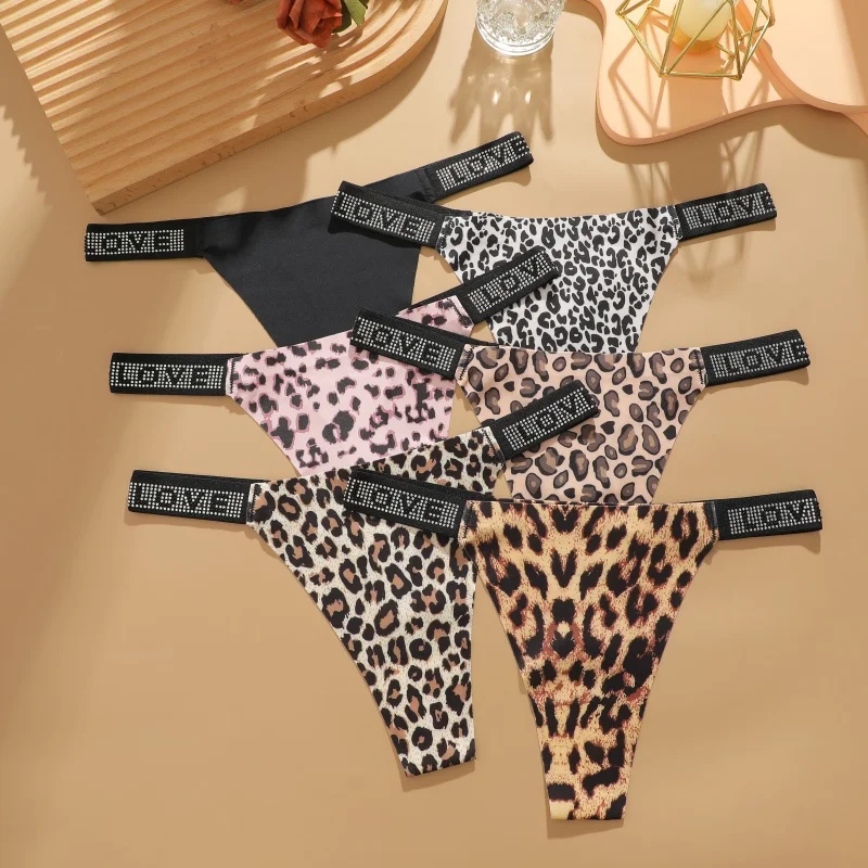 3Pcs/Set Low Waist сексуальные трусики женщины стринги стринги буквы бриллианты G-string спортивные стринги шорты трусы T-back размер XS-XL
