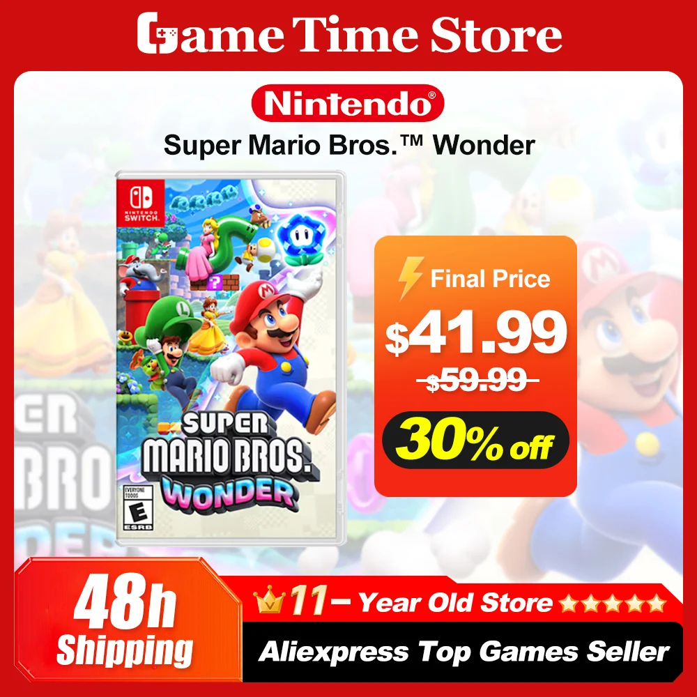 Super Mario Bros. Wonder игры на нинтендо switch, Игровая консоль Nintendo Switch, 100% оригинальная игровая карта для Nintendo Switch OLED Lite