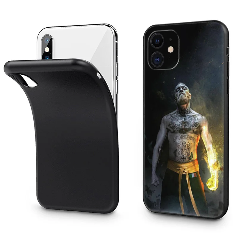 Casing ponsel Ultra tipis Matte lembut Conor Mcgregor untuk iPhone 16Pro 15 14 13 12 Mini 11 16 Pro Max 7 8 Plus XR SE Boxing King Cover