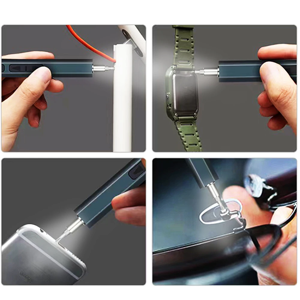 Manueller Schraubendreher, USB-Aufladung, tragbarer Mini-Elektroschrauber, Akku-Bohrschrauber, magnetisches Schrauben-Reparaturset, magnetischer Schraubendreher