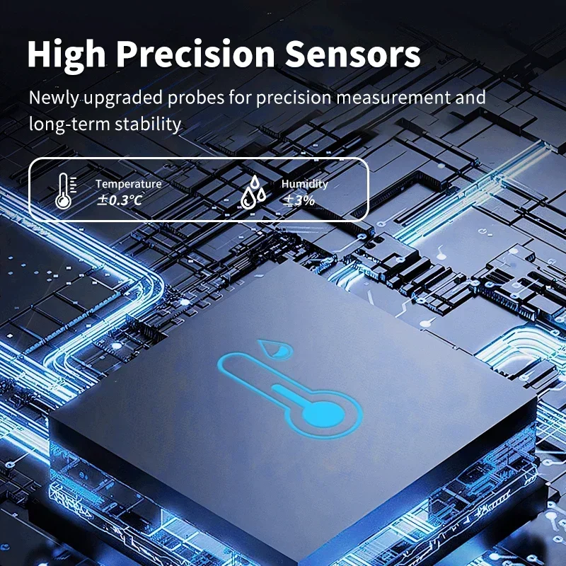 tuya smart home device zigbe wifi temperature sensor and humidity sensor home automation connected  smart life Alexa Google Home