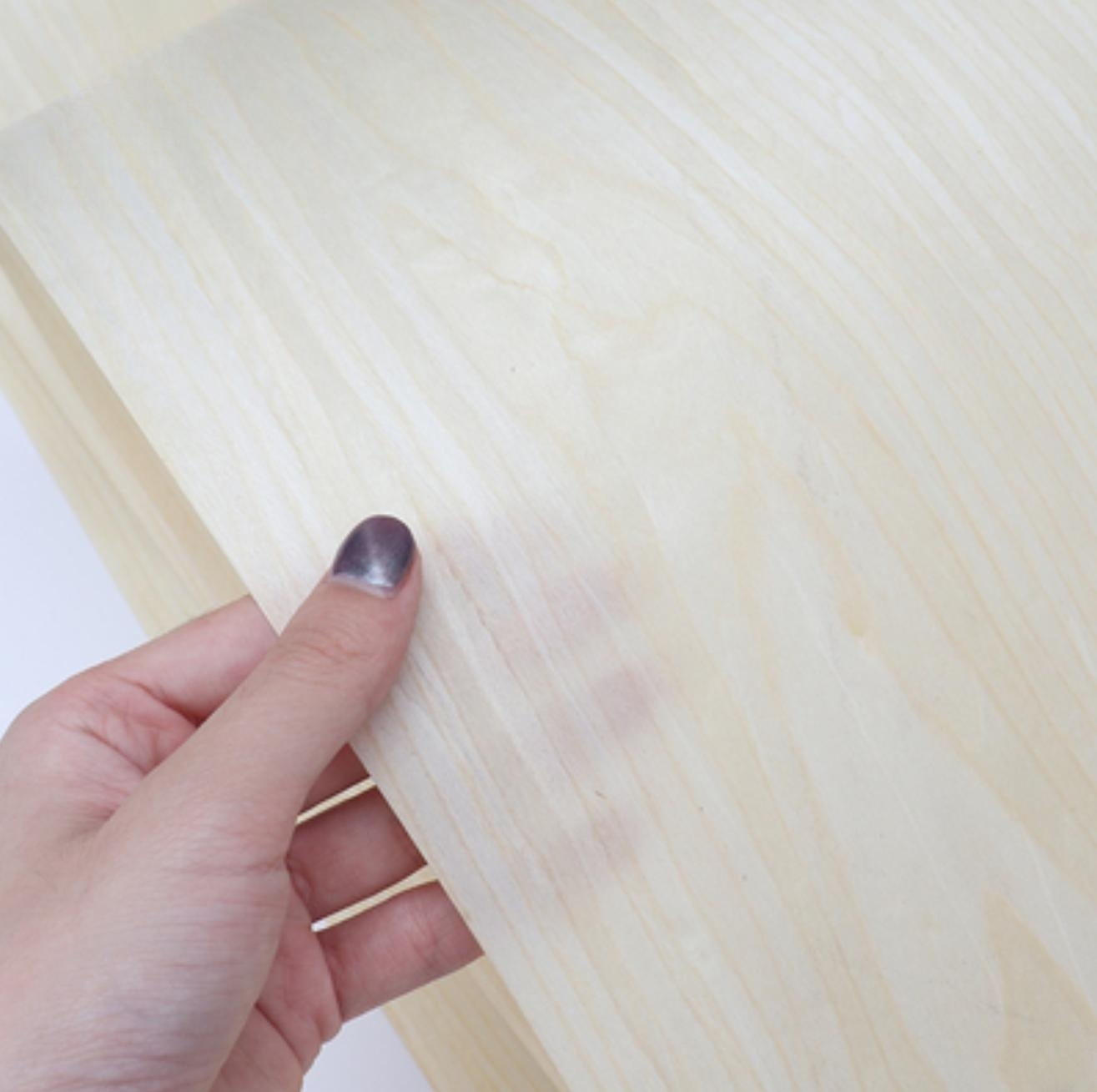 L:2.5meters Width:580mm T:0.25mm Technology Wood Light White Maple Wood Veneer Sheets Home Furniture Decoration
