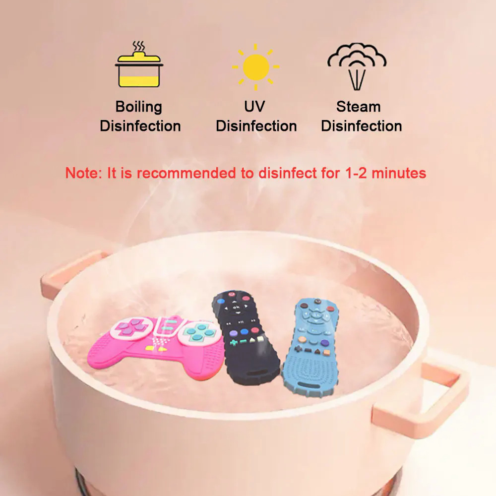 ซิลิโคนเด็กTeether Chewของเล่นรีโมทคอนโทรลรีโมทคอนโทรลเกมControllerรูปร่างสําหรับหนูของเล่นสําหรับทารกSensoryการศึกษาของขวัญ