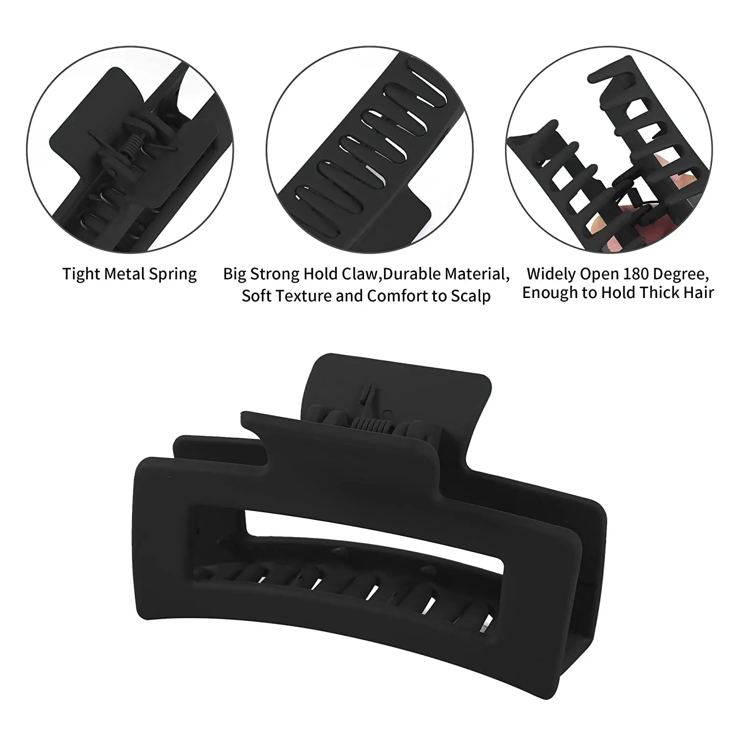 4 Teile/satz Frauen Mädchen Klaue Clips Kaffee Schwarz Haar Klaue Rutschfeste Krabben Haarnadeln Haarspange Mode Haar Zubehör Geschenke
