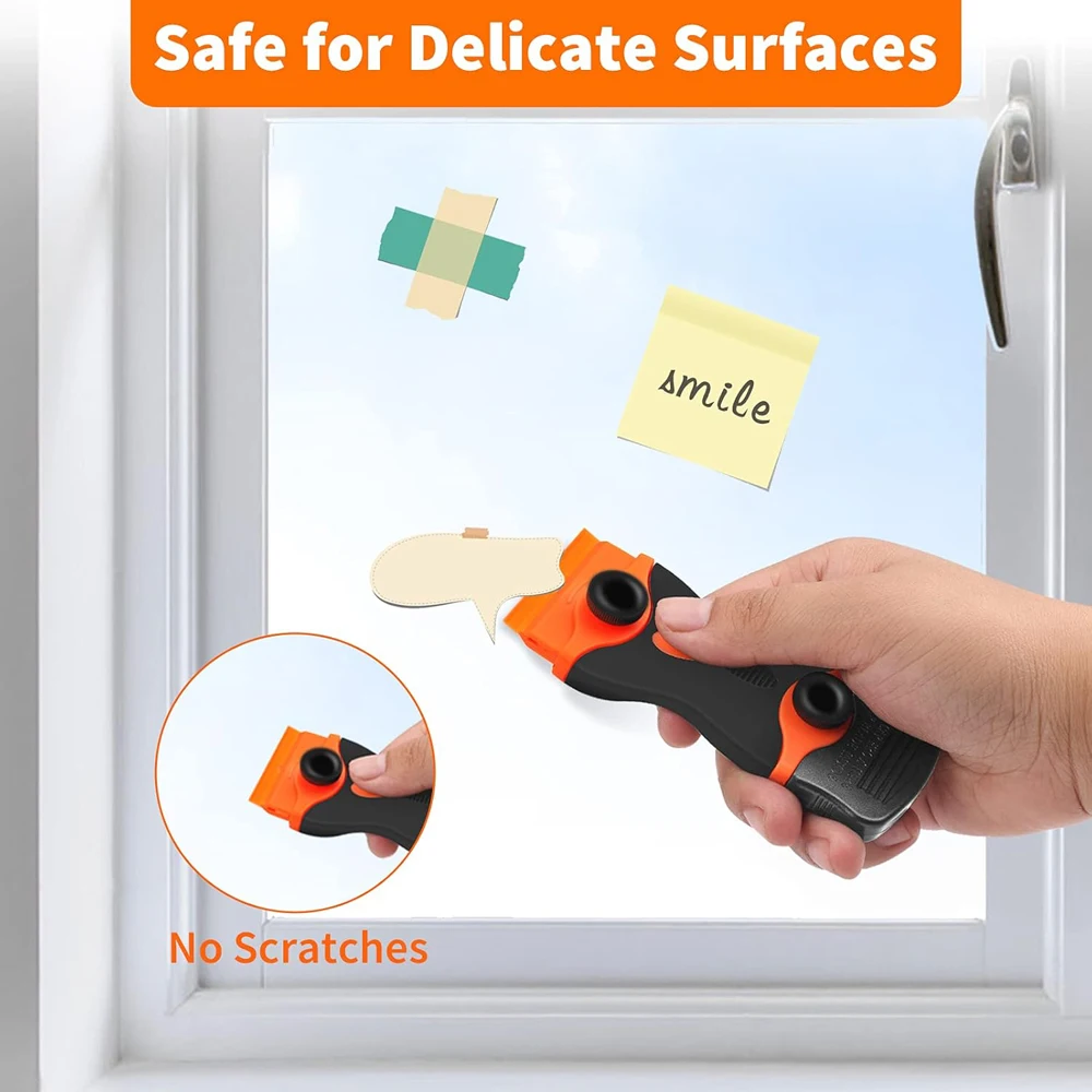 มีดโกนใบมีด Scraper Double Edge มีดโกน Scraper Remover เครื่องมือมีดโกนใบมีดสําหรับป้ายสติกเกอร์สติ๊กเกอร์กําจัด Tint ไวนิล