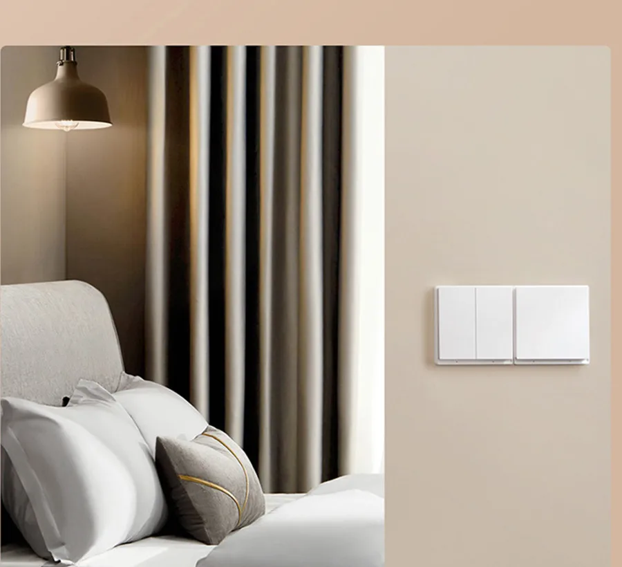 Aqara E1 interruptor de pared con Neutral NO Neutral Smart Home ZigBee 3,0 interruptor de luz de llave inalámbrico para aplicación Xiomi Mi Home