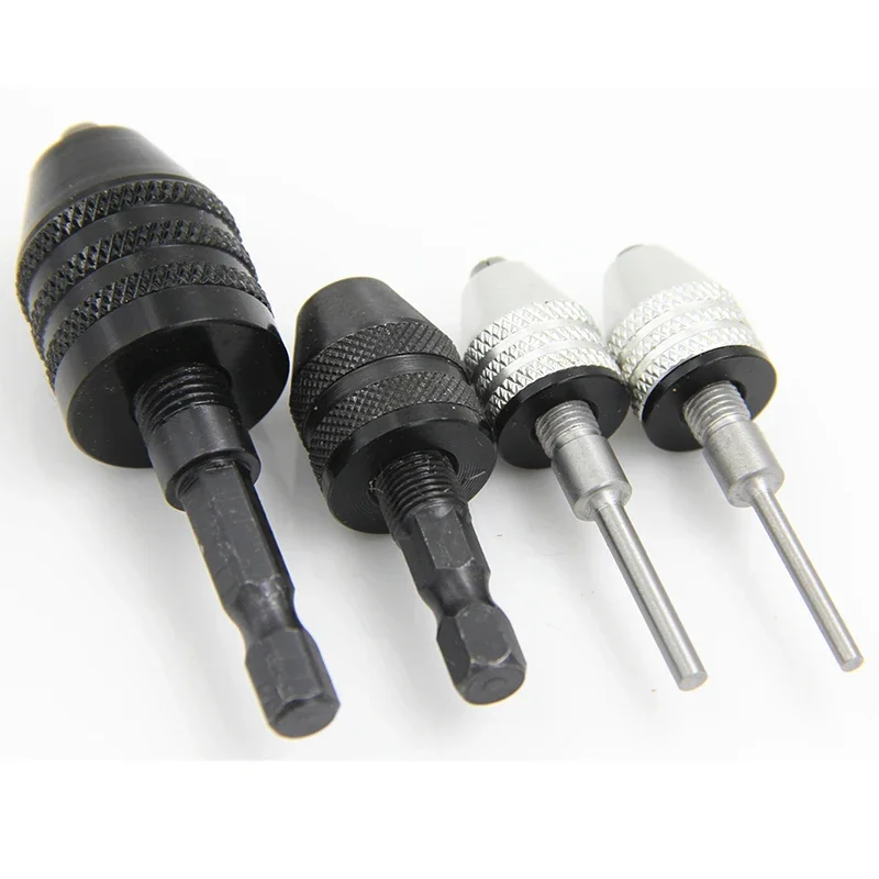 Quick Change Keyless Drill Bit Chuck Hex Shank Adapter Converter Tool 1Pc 0.3-8mm 6.35mm