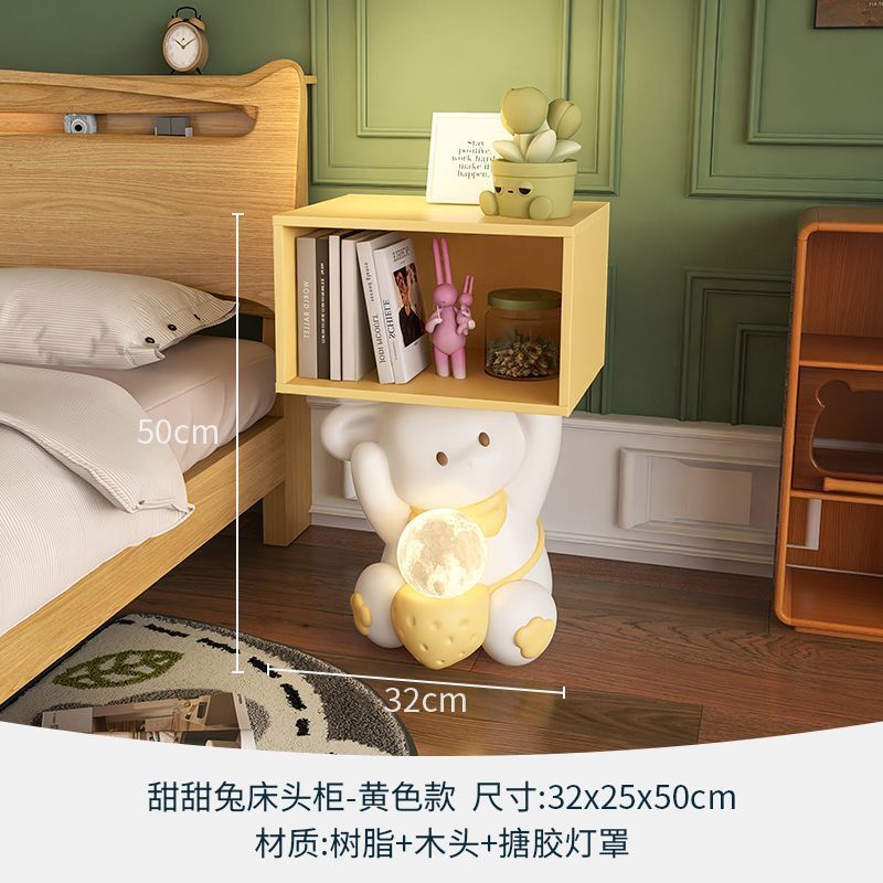 Table de chevet Comod37pour enfants, table de chevet pour enfants, table de nuit pour enfants, table de sauna, meubles de chambre ouverts