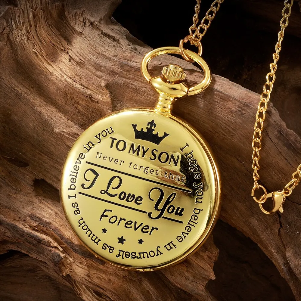 Antiguo reloj de bolsillo de cuarzo con números romanos vintage Steampunk, caja de oro, colgante, cadena de reloj para hombre y mujer