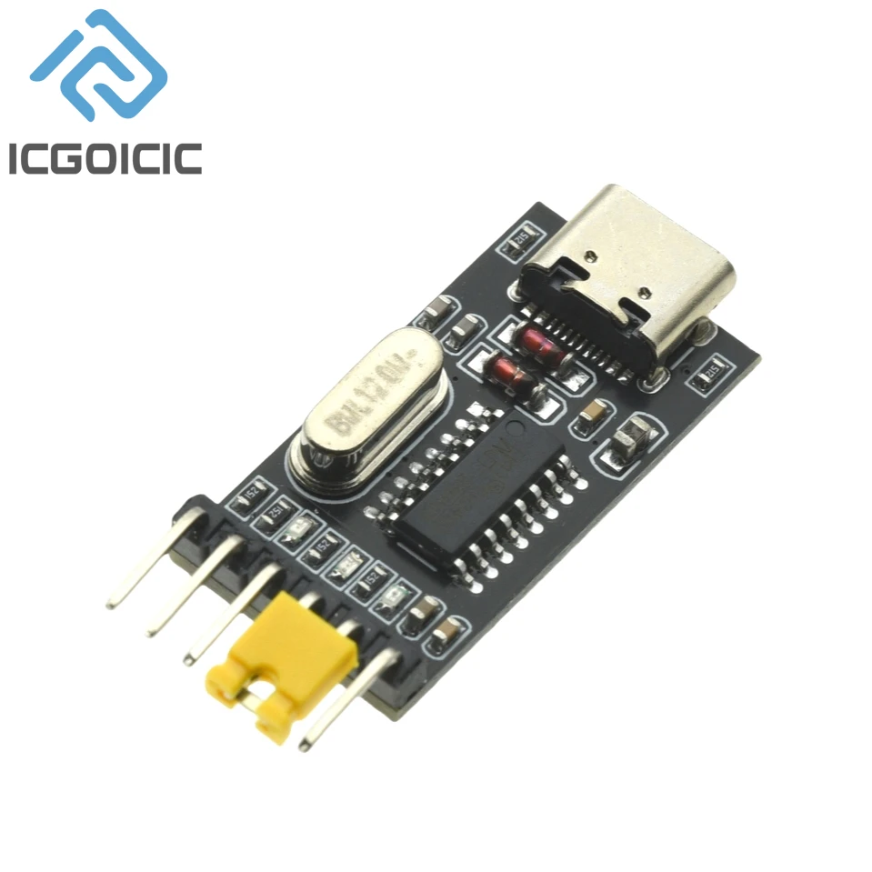 Conversor USB para TTL Módulo UART CH340G CH340 3.3V 5V Switch Type-C