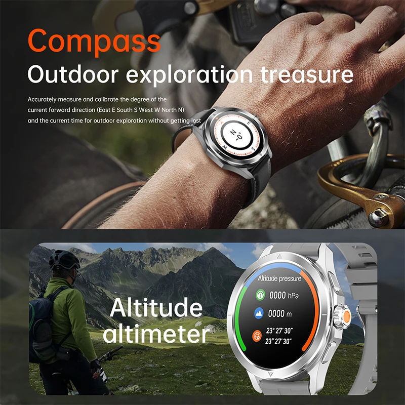 Xiaomi S4 超アウトドアスポーツスマートウォッチメンズ AMOLED スクリーン NFC GPS コンパス心拍数防水 Bluetooth 通話スマートウォッチ