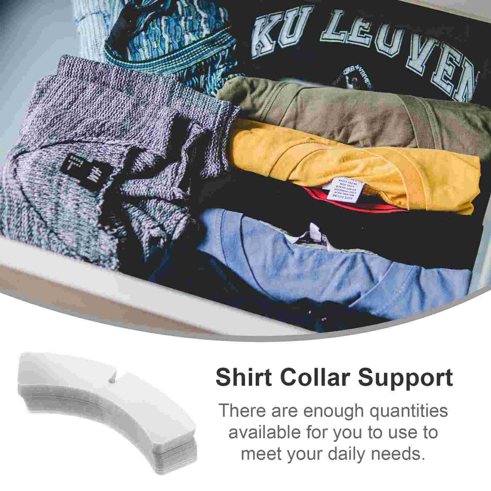 Collar Support Piece Stays Plastic for Men Supplies Mens Shirts Dress Shaper Protectors Inserts Clothes Hanging Rack