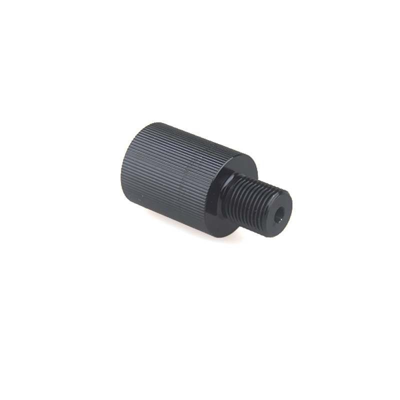 Descarga masculina de alumínio preta m18 * 1.5 a 5/8 "-adaptador fêmea do encaixe do gás de 18unf rosqueado acessórios do ar das peças do conector dos encaixes