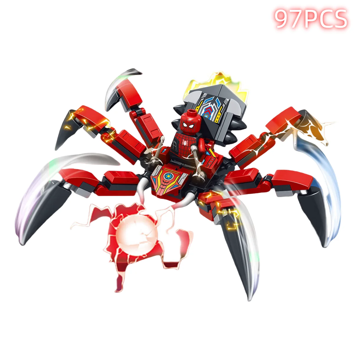 Transformation Robot Disney Building Blocks Mini Model Figures Spiderman Iron Man Venom Captain Hawk Deadpool Technic Gifts Toys