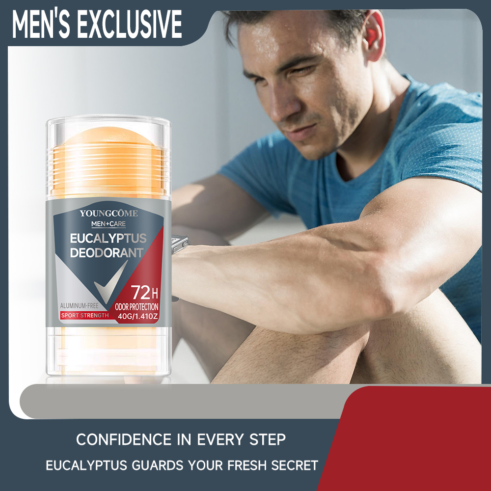 Men eucalypt Deodorant Stick Anti Sweating Keep Drying Lasting Fragrance Remove Armpit Odor Underarm Refresh Sticks Refresh