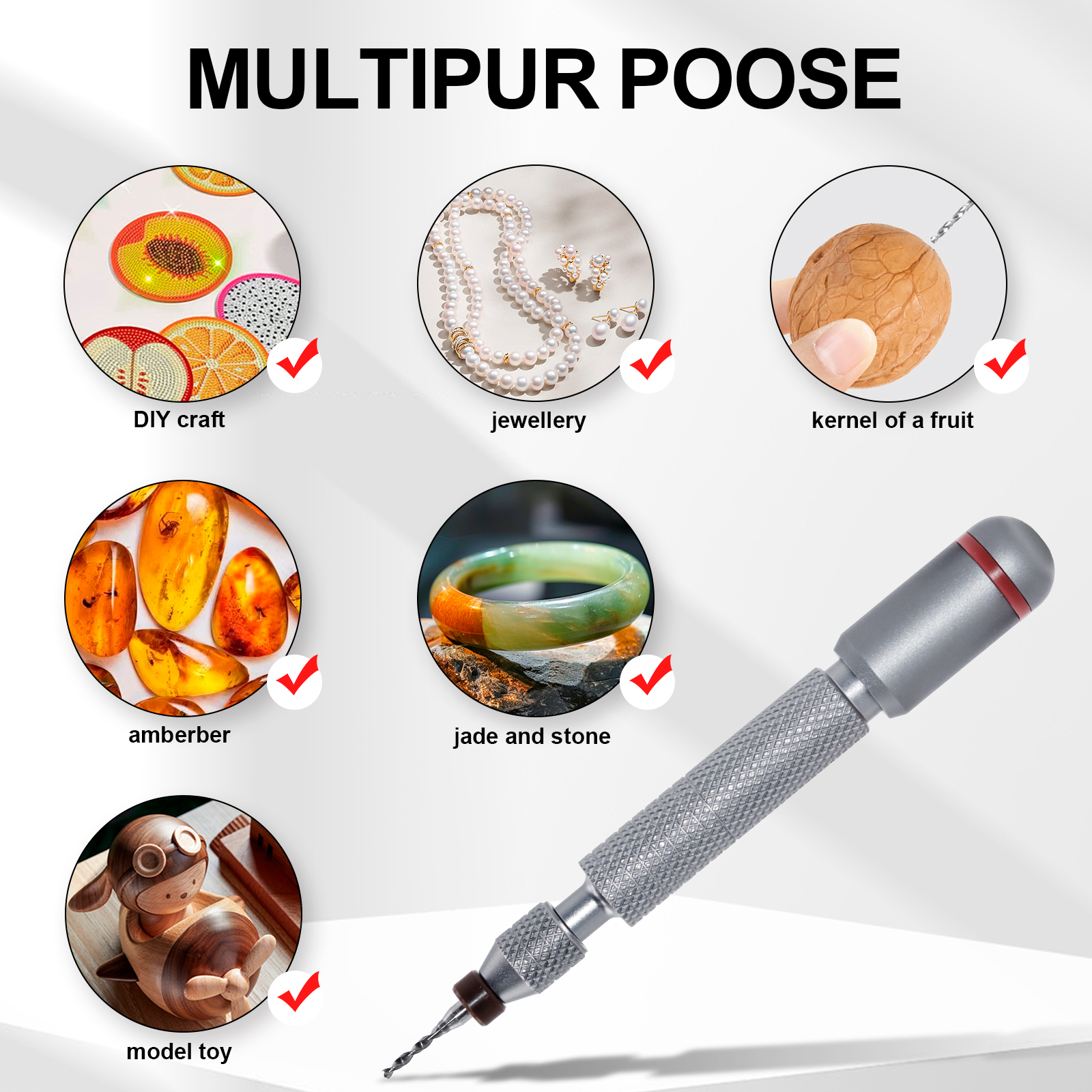 11 または 21 ピースニードルバイスセット減圧ハンドツイストドリルダブルベアリングロータリーさまざまなサイズの交換可能なビット