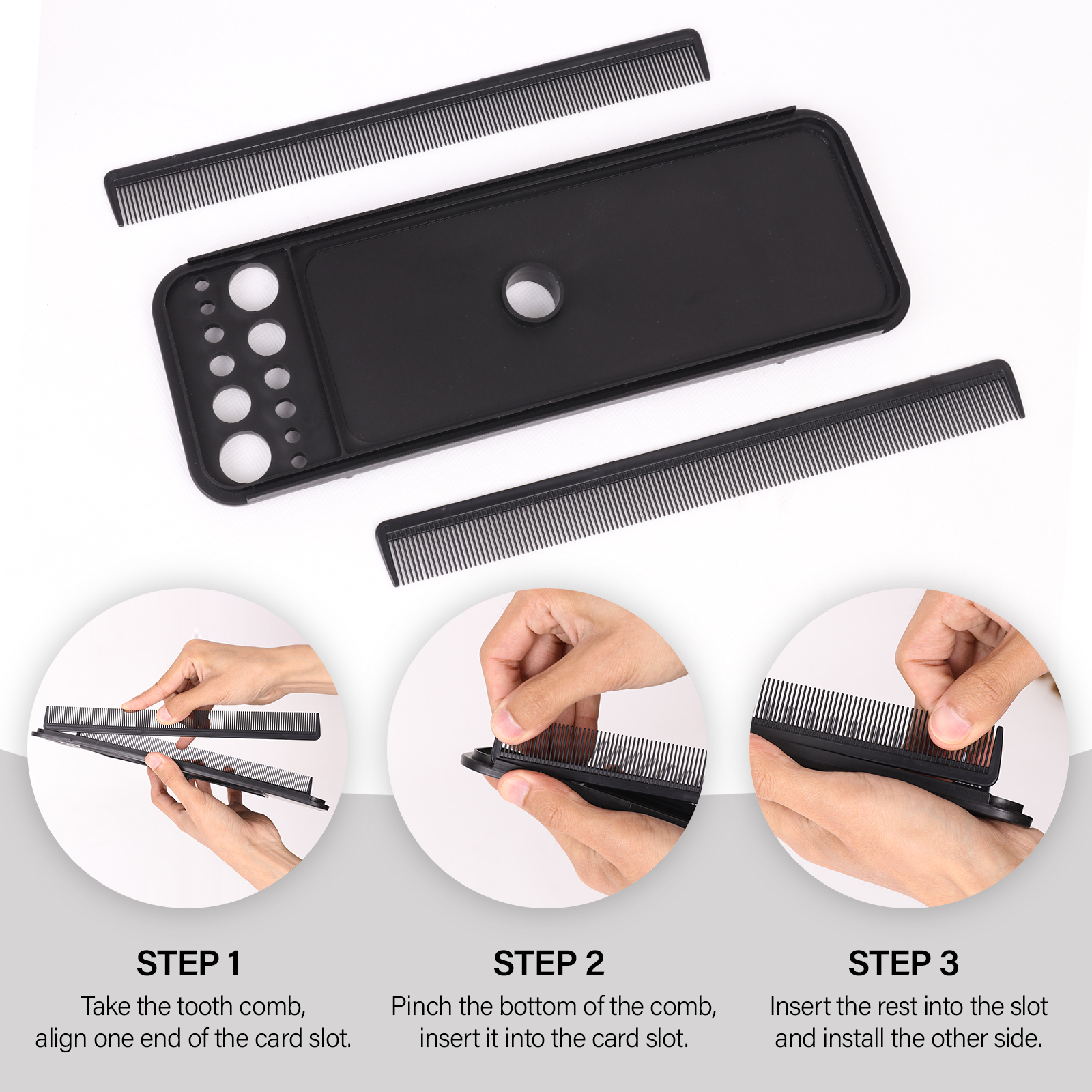 Soporte para extensiones de cabello, bandeja para extensiones de cabello, separador de extensiones de cabello multifunción, bandeja de exhibición para trípode, soporte para pelucas fácil