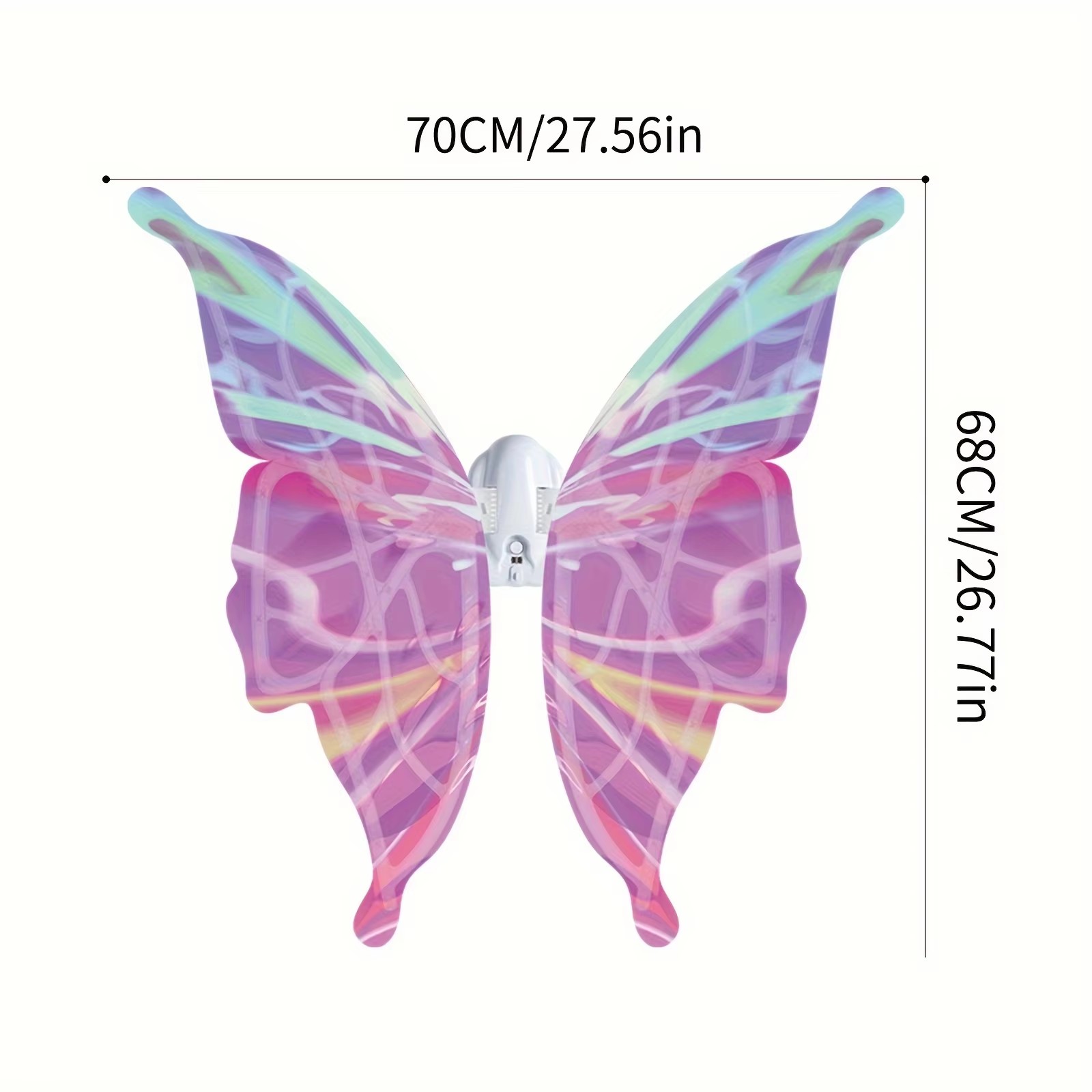 Ailes de papillon électriques, aile d'elfe mobile avec lumière et musique, ailes de fée pour filles, ailes de papillon lumineuses, accessoire de scène de danse