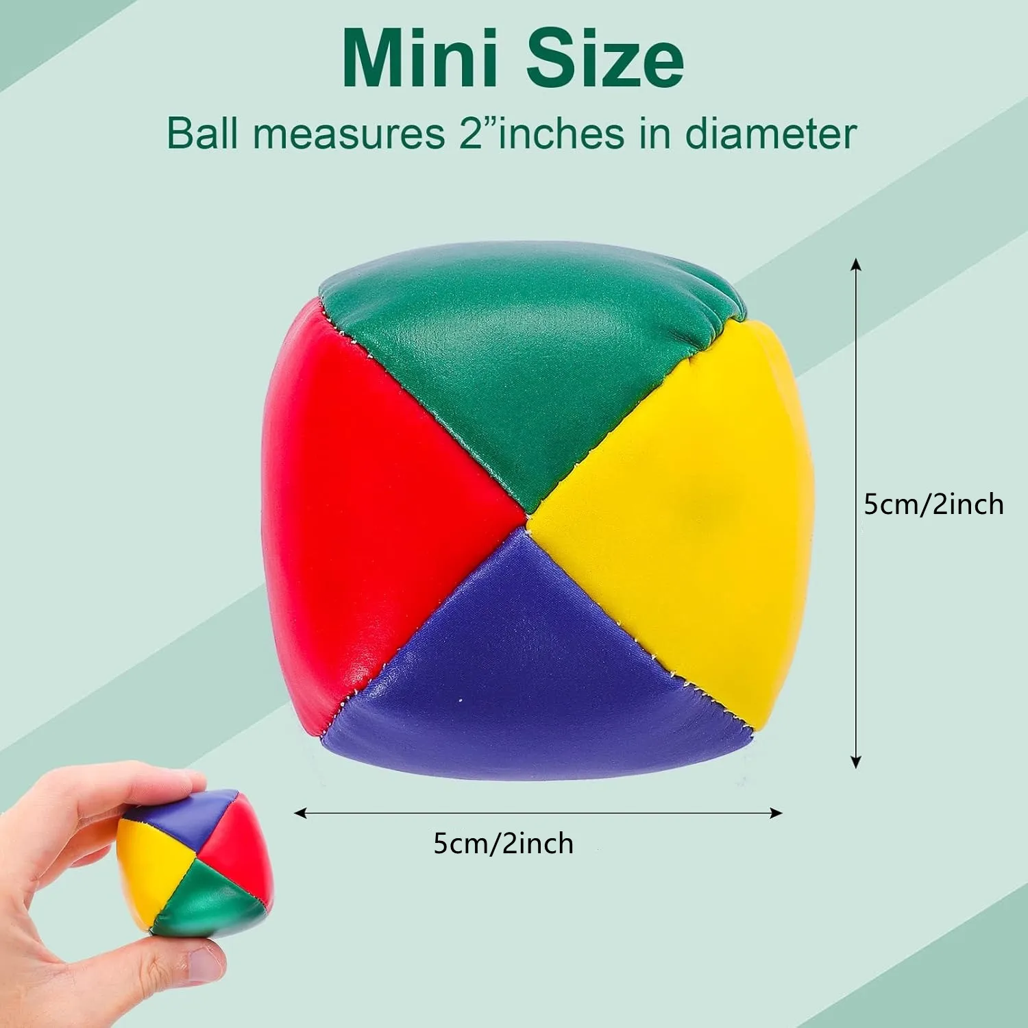 1/3/6Pcs Juggling Balls for Beginners Soft Juggle Ball Kit Easy-to-Handle Mini Juggling Balls Perfect for Fun and Stress Relief