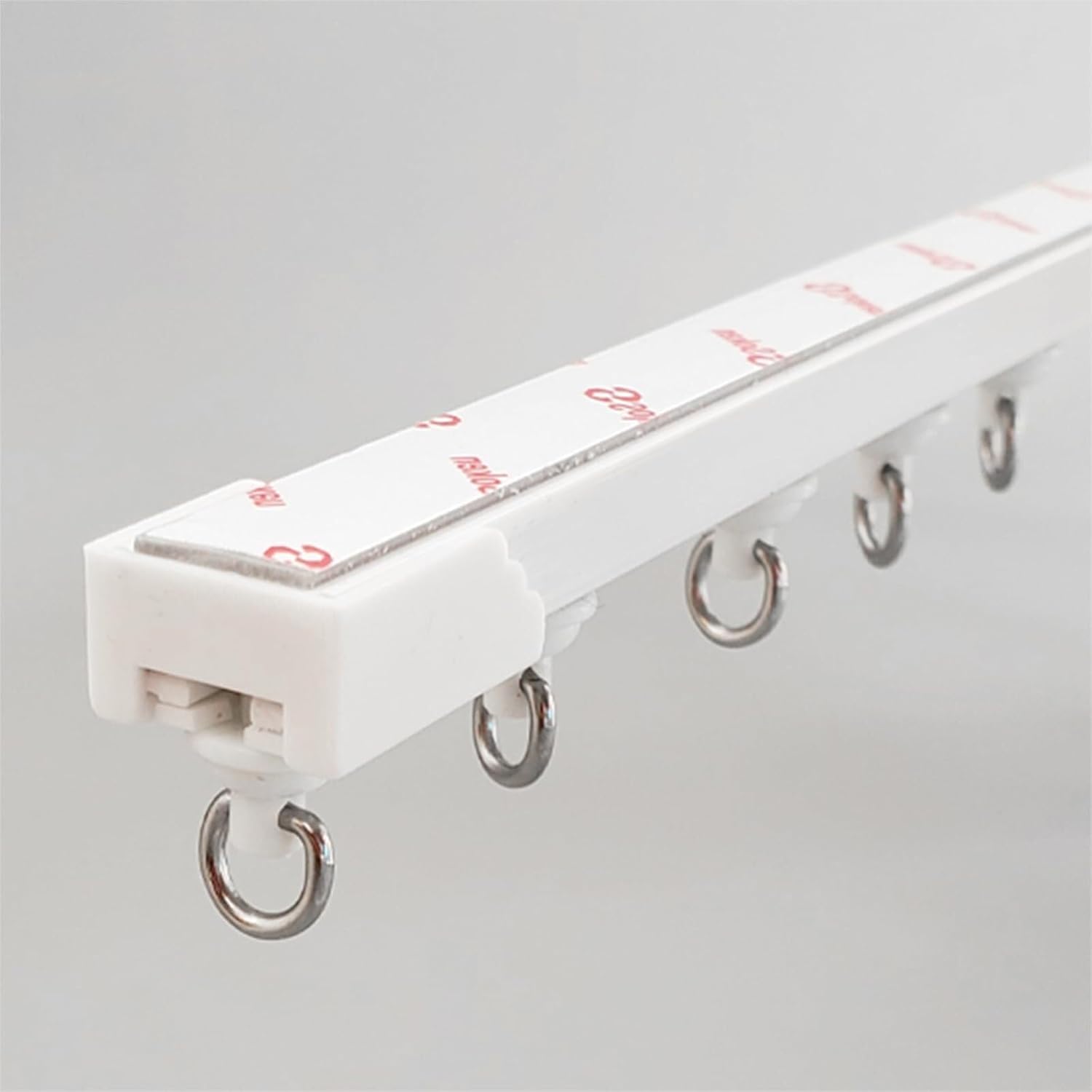 Divisores De Ambiente, Riel De Cortina Montado En El Techo O En La Pared, Fácil De Cortar A Medida (Blanco-montado en el techo, 3M)