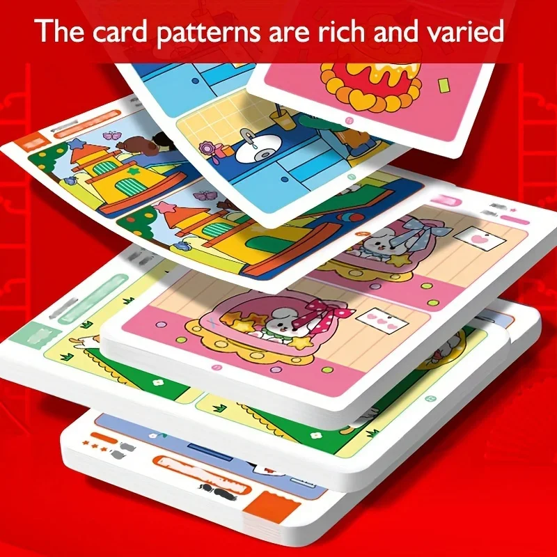 Un gioco educativo per trovare guasti: carta da pulire riutilizzabile per l'addestramento alla concentrazione e dell'attenzione