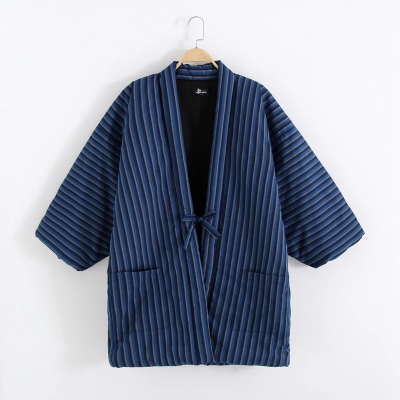 Hanten เสื้อแจ็คเก็ตกิโมโนฤดูหนาวเสื้อสเวตเตอร์ถักเสื้อคลุมฮาโอริผู้หญิง Warm Thicken Yukata ผู้ชายญี่ปุ่น Vintage เสื้อผ้า