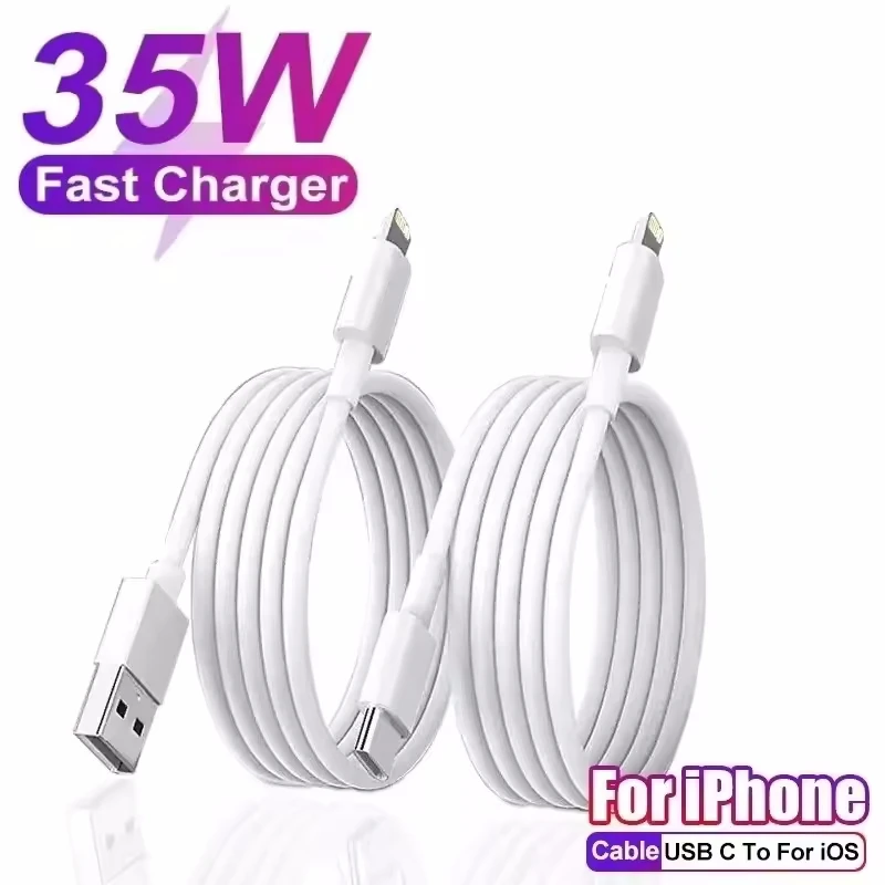 Para PD 35W cargador rápido USB tipo C para iPhone 15 14 13 12 11 Pro Max Mini Plus XR XS accesorios de Cable de datos de carga