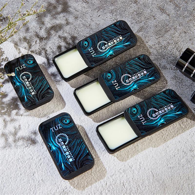 Perfume sólido portátil para homens e mulheres, pomada sólida, pasta de corpo fresco, luz duradoura, compacto