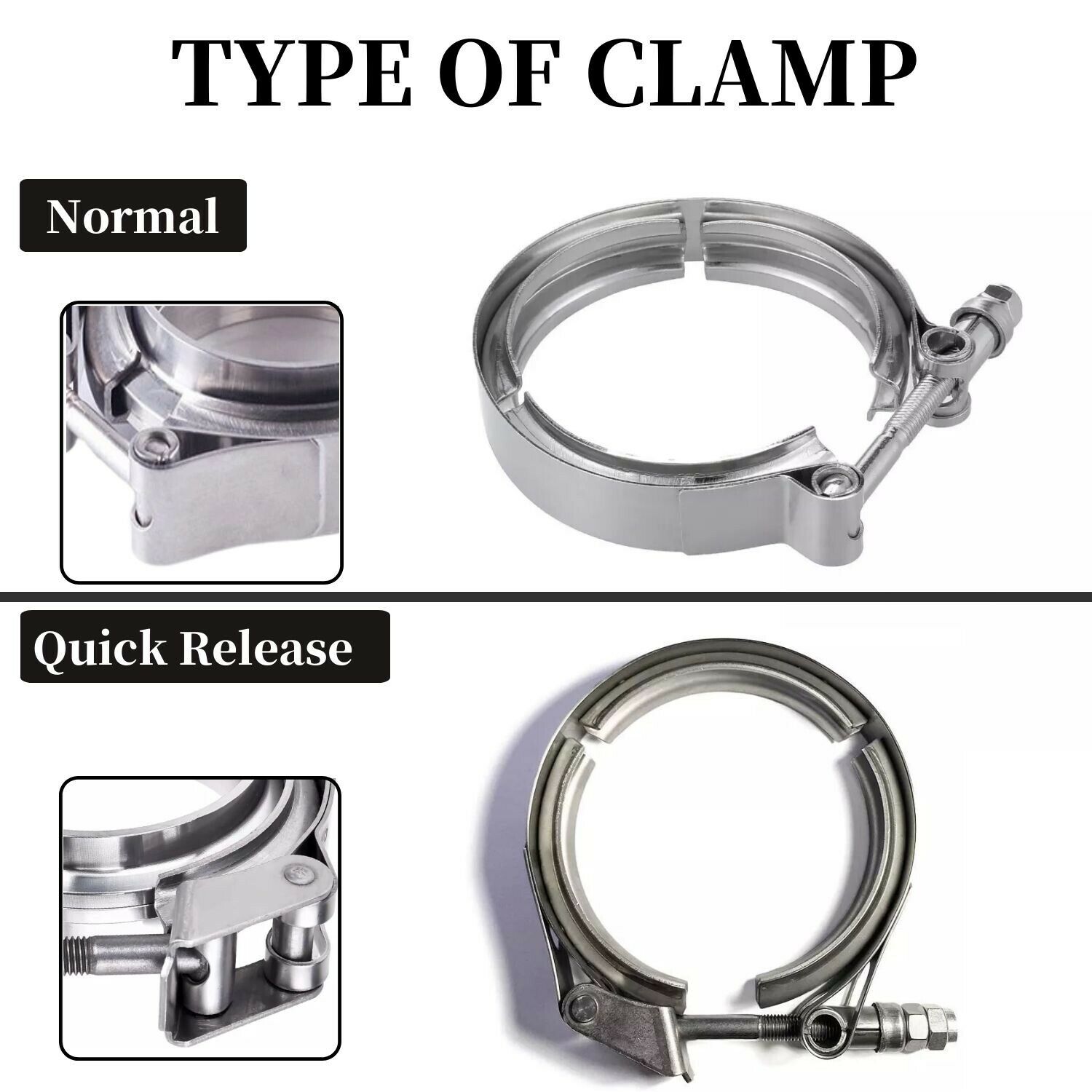 4/3.5/3/2.75/2.5/2.25/2/1.75/1.5 インチフラット 304 ステンレス鋼 V バンドクランプ鋼フランジ排気縦樋 T ボルトフラットフランジ