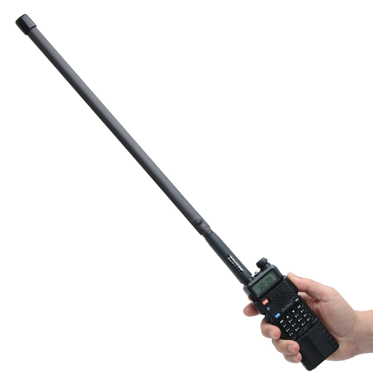 Antena tática Abbree-cs, sma feminino dual band vhf uhf 144/430mhz, dobrável para walkie talkie baofeng uv-21 uv-5r quansheng k5