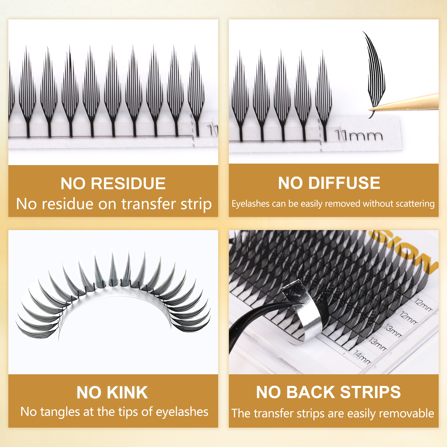 lashrujade Comic Spire Lashes Premade Fans Eyelash Extension Tower Top Feather shape Lashes Faux Mink Soft Natural Makeup Lashes