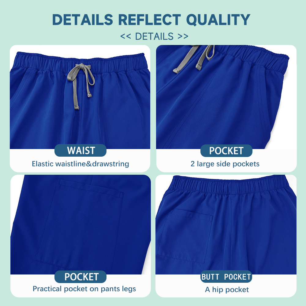 Uniformes médicos Unisex para hombres y mujeres, ropa de enfermería, disfraz de belleza de laboratorio, conjunto de batas de enfermera, ropa de trabajo para médico y dentista, pantalones superiores clínicos