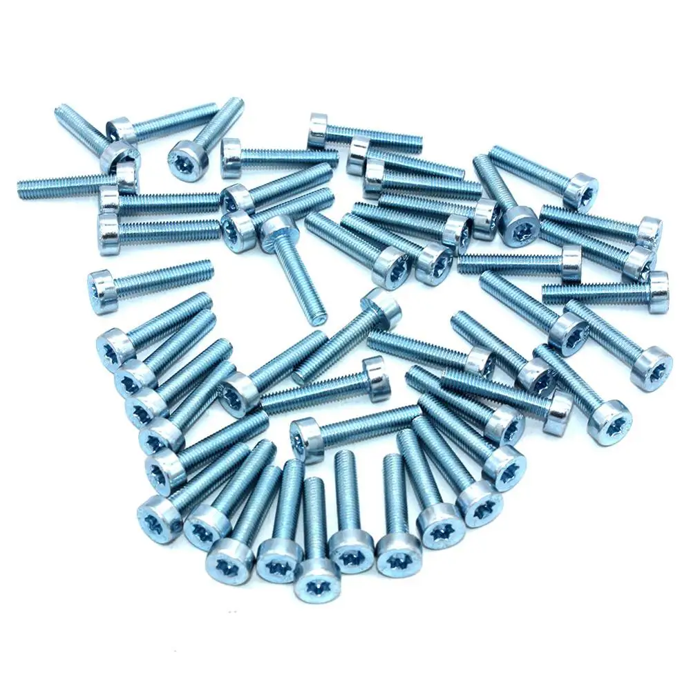 50PKS T27 Torx Bolt M5 x 25 for Stihl Makita Dolmar Oleo-Mac Chainsaw Bruchutter Blower Tiller