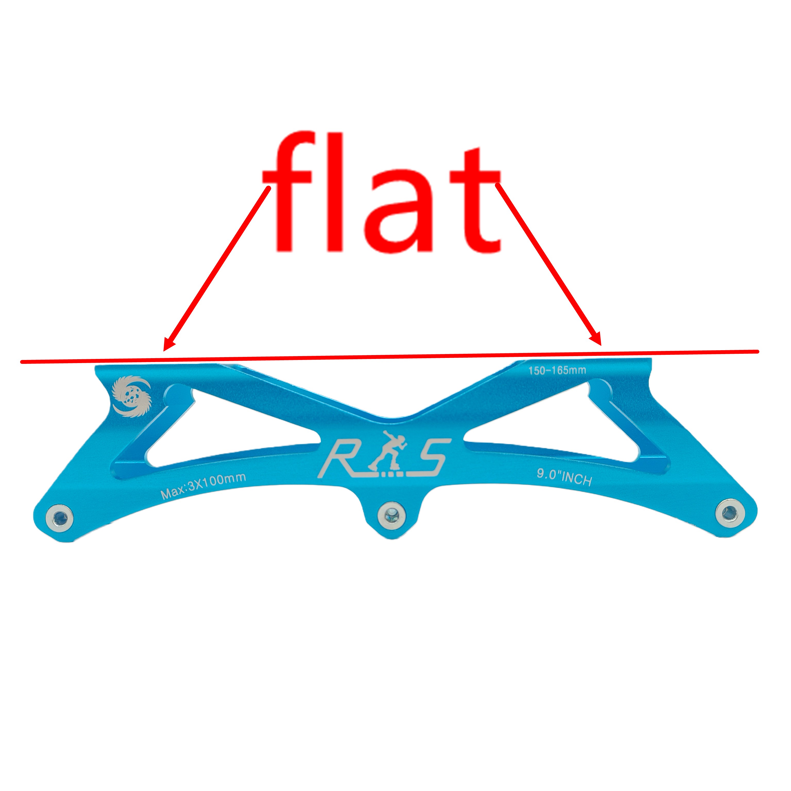 Рамка для скоростного скейта, рама для детей 3x90 мм, 3x100 мм, 135-165 мм