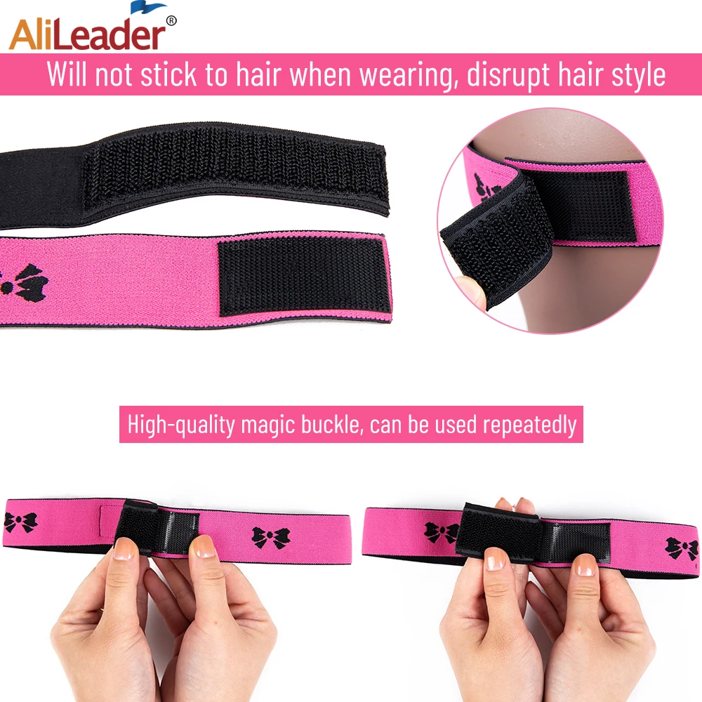 Aliader 1 Tóc Đàn Hồi Cho Tóc Giả Với MagicTape Đầu Edge Đặt Khăn Choàng Viền Vải Len Cho Cố Định Ren Tóc Giả thun Dây Đeo Đầu