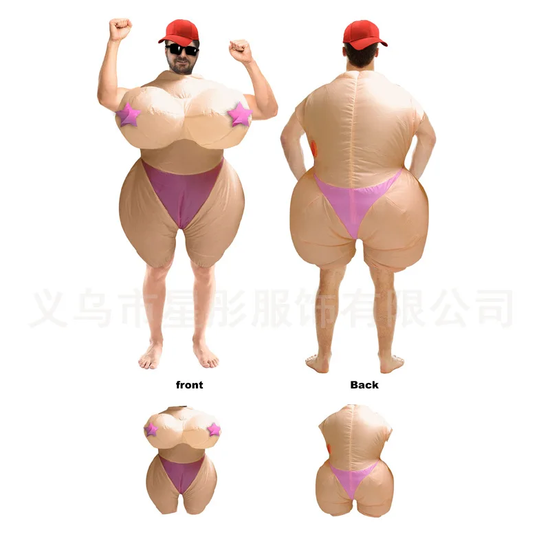 Creative Inflatable เครื่องแต่งกายเดิน Mannequin เครื่องแต่งกายการประชุมประจําปี Spoof เครื่องแต่งกาย