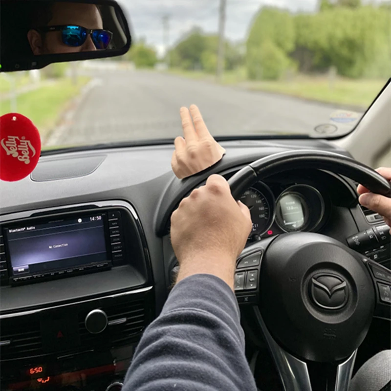 2-Finger Waving Hand Salute Lazy Waver Compatible with Jeep Gladiator for Jeep Cherokee for Dash Hand Wave 3D Printed
