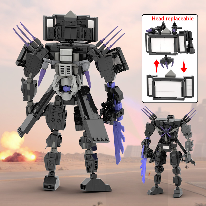 MOC Skibidi トイレビルディングブロックセットタイタンスピーカーマンカメラマンテレビマンレンガ DIY モデルのおもちゃ子供新年の誕生日プレゼント