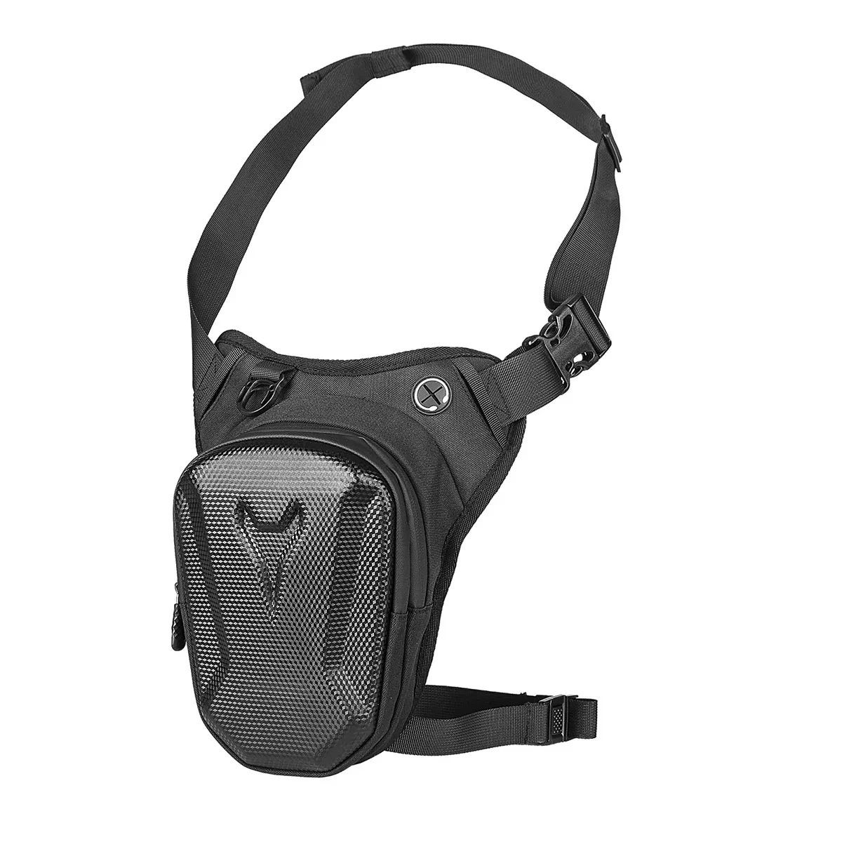 1PC ブラックオートバイレッグバッグ防水ライダーウエストバッグサイクリングバイククロスボディバッグオートバイ用品