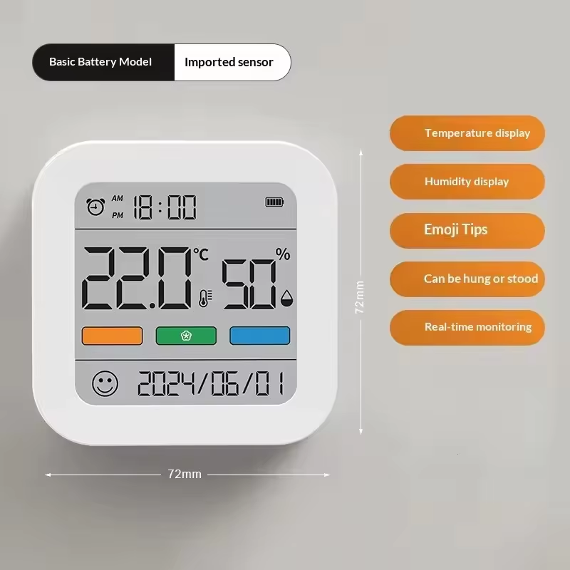 Mini higrómetro electrónico, termómetro, pantalla interior del hogar, Sensor Digital, estación meteorológica, medidor de humedad, Monitor