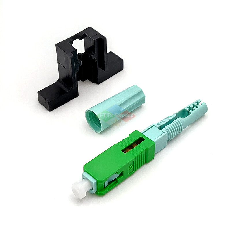 LX58 SC APC UPC Fiber Optic Connector 58mm Single-Mode Optical Fast Connector FTTH Cold Connector Tool Fiber Quick Connector