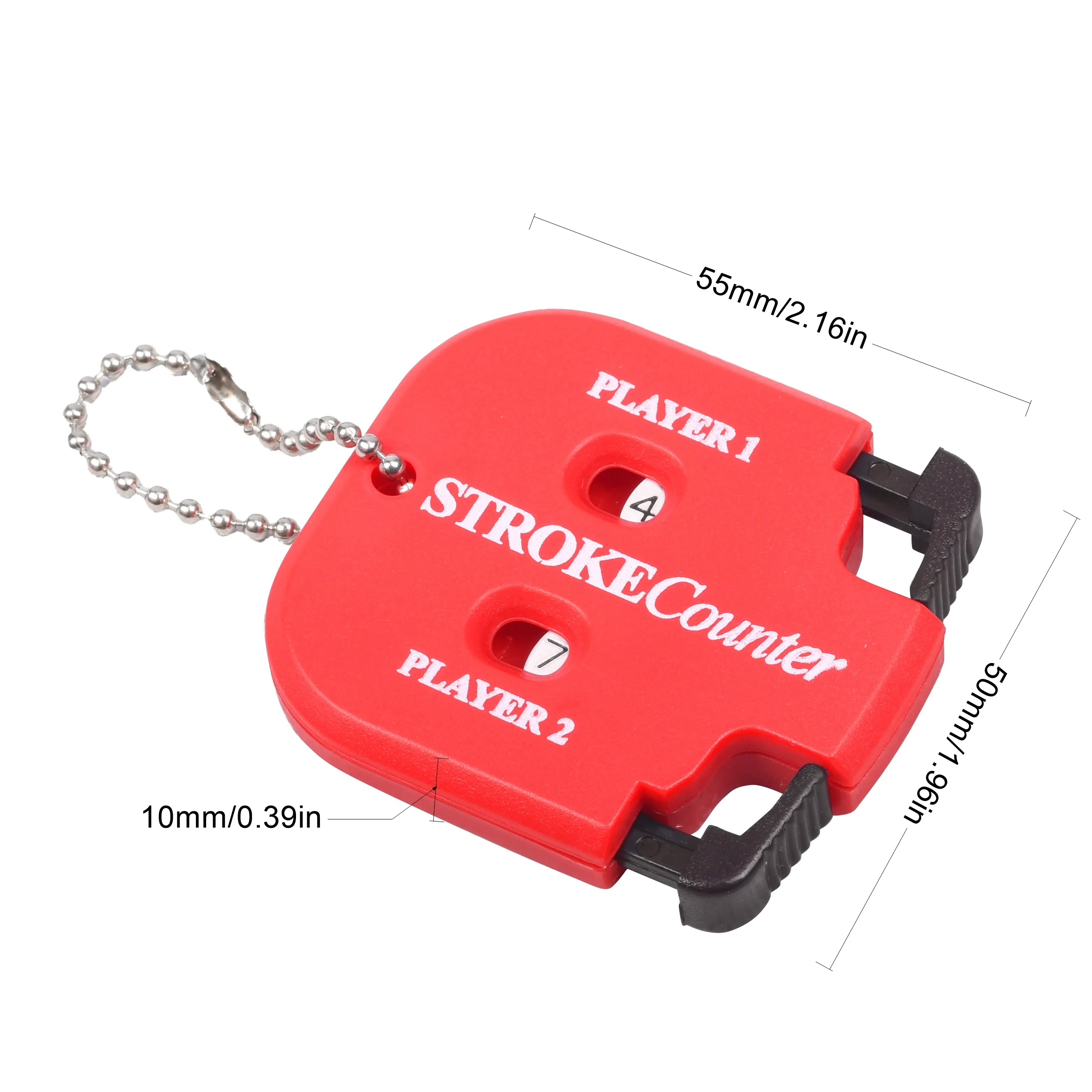 Mini contador de puntuación de Putter de tiro de Golf portátil con puntuación de dos dígitos, fácil retorno a Zero accesorios de Golf con llavero