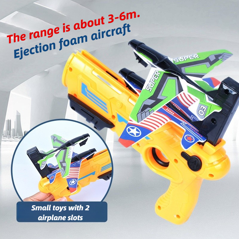 Brinquedos infantis lançador de avião diversão das crianças avião de espuma ao ar livre interação pai-filho brinquedo menino esportes brinquedo voador presente