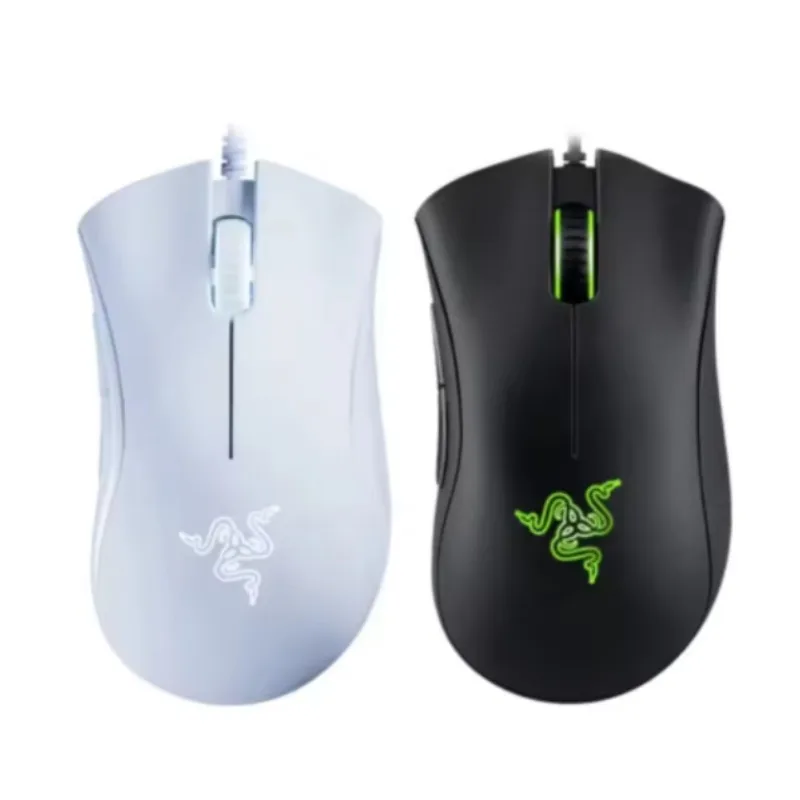 Razer DeathAdder-ratón para juegos por cable esencial, Sensor óptico de 6400DPI, 5 botones independientes para ordenador portátil y Gamer