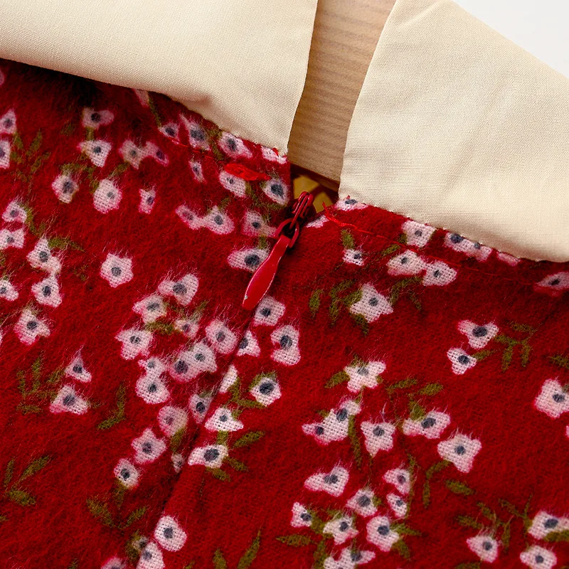 Robe imprimée à manches longues pour enfants, vêtements de printemps et d'automne pour filles, robe de princesse pour bébé