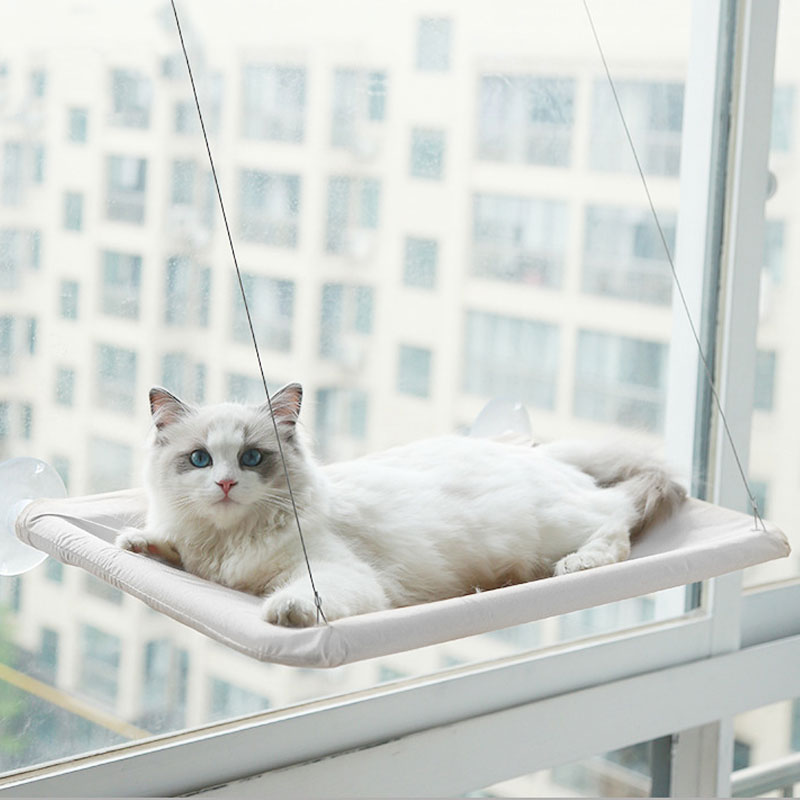 Letto amaca pieghevole per finestra per gatti, morbido e confortevole, salvaspazio, per gatti soleggiati, sedile per finestra, struttura da arrampicata per gatti, accessori per animali domestici