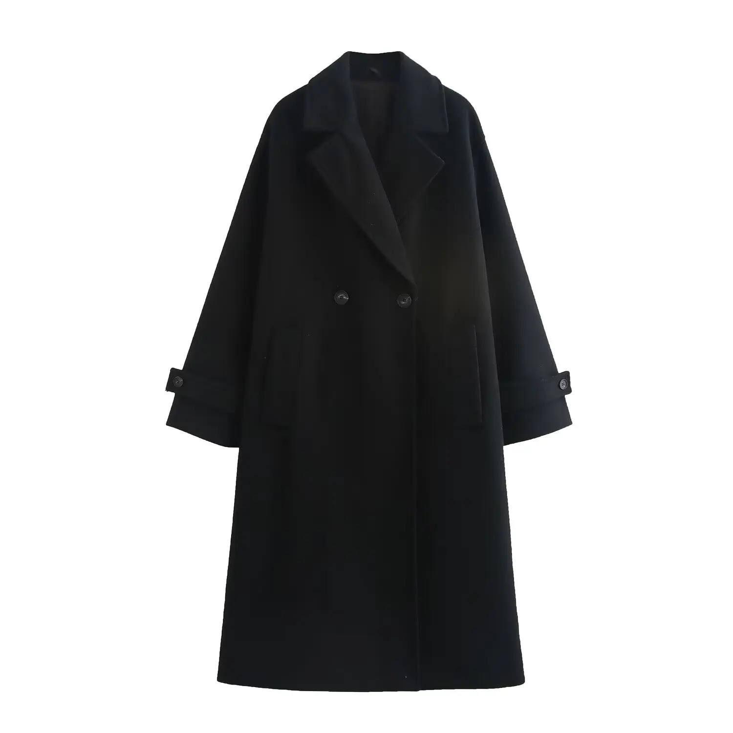 Herbst Neue frauen Kleidung Stil Modische Tri farbe Luxus Lose Kragen Langarm Mantel