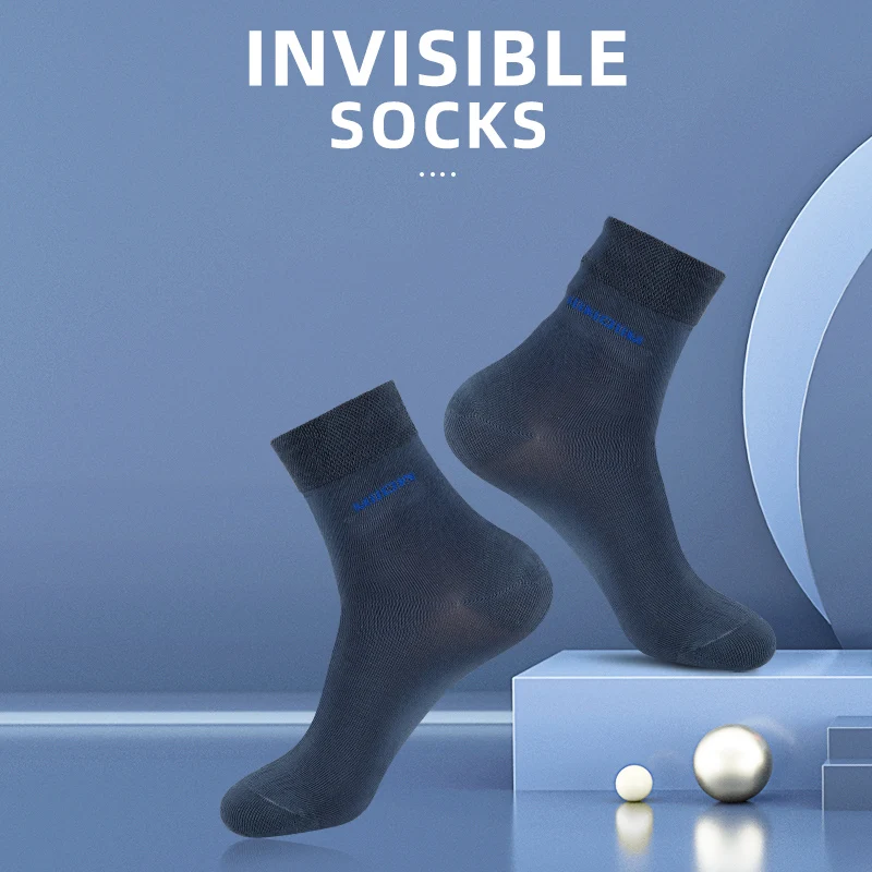 MiiOW 5 pares de calcetines de algodón para hombre, calcetines negros de negocios para hombre, calcetines desodorantes para hombre, calcetines informales transpirables de Color sólido para hombre de talla grande